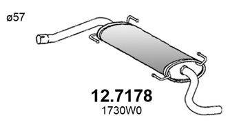 ASSO 127178 Глушник вихлопних газів кінцевий