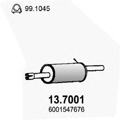 ASSO 137001 Глушник вихлопних газів кінцевий