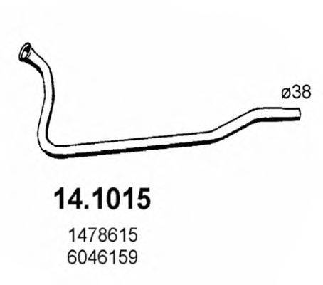 ASSO 141015 Труба вихлопного газу