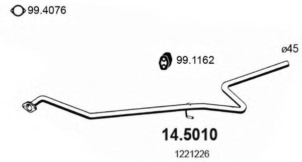 ASSO 145010 Труба вихлопного газу