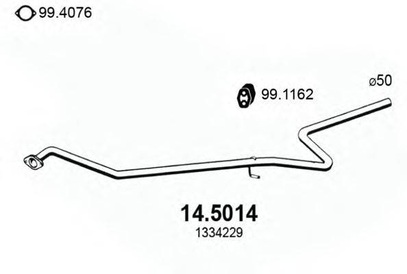 ASSO 145014 Труба вихлопного газу