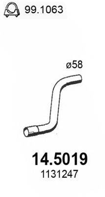 ASSO 145019 Труба вихлопного газу