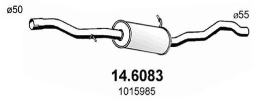 ASSO 146083 Середній глушник вихлопних газів