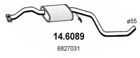 ASSO 146089 Середній глушник вихлопних газів