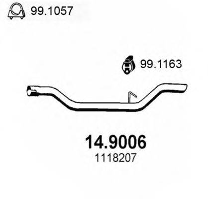 ASSO 149006 Труба вихлопного газу