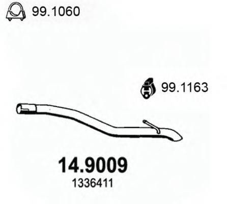 ASSO 149009 Труба вихлопного газу