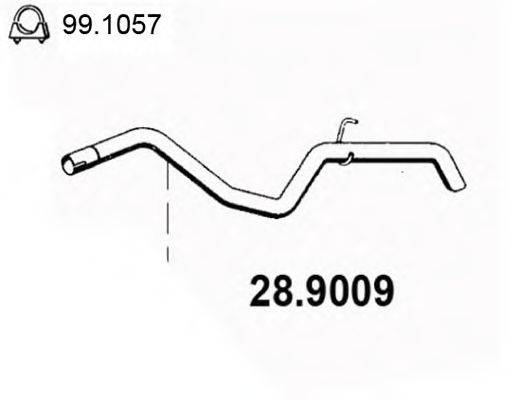 ASSO 289009 Труба вихлопного газу