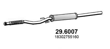 ASSO 296007 Середній глушник вихлопних газів