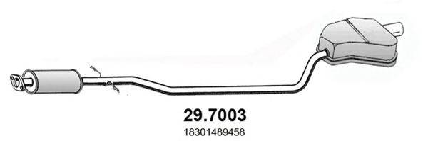 ASSO 297003 Глушник вихлопних газів кінцевий