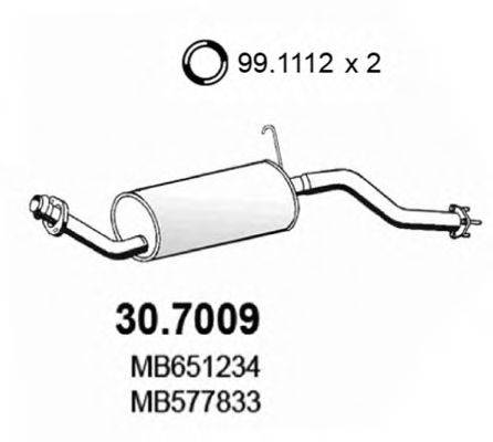 ASSO 307009 Глушник вихлопних газів кінцевий