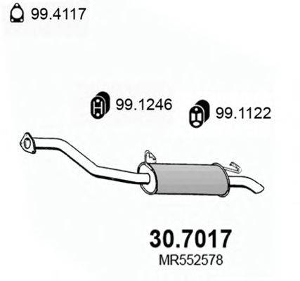 ASSO 307017 Глушник вихлопних газів кінцевий