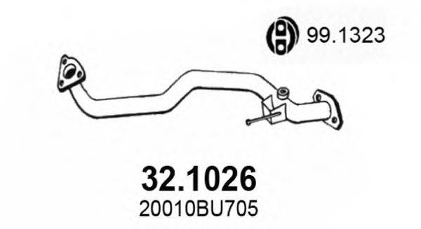 ASSO 321026 Труба вихлопного газу