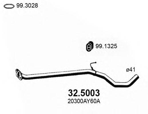 ASSO 325003 Труба вихлопного газу