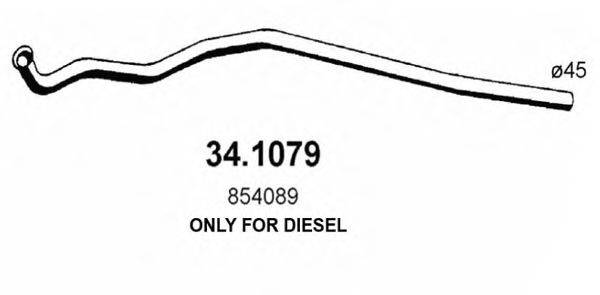 ASSO 341079 Труба вихлопного газу