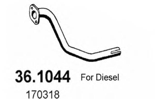 ASSO 361044 Труба вихлопного газу