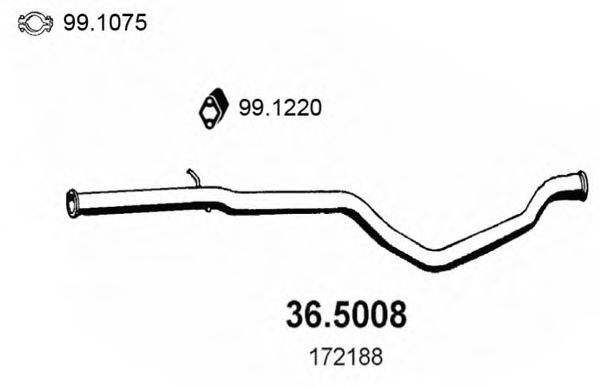 ASSO 365008 Труба вихлопного газу