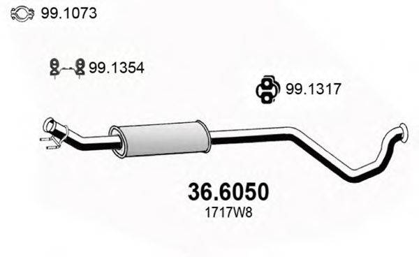 ASSO 366050 Середній глушник вихлопних газів