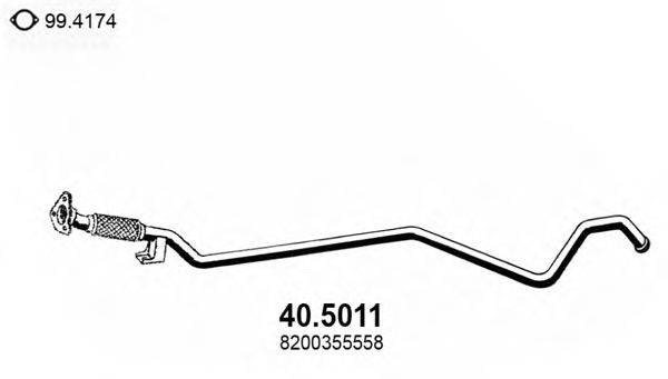 ASSO 405011 Труба вихлопного газу