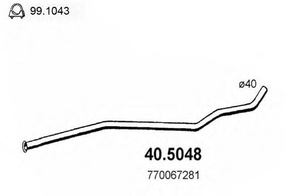 ASSO 405048 Труба вихлопного газу