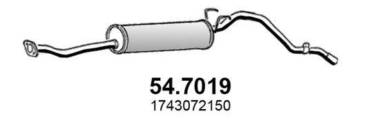 ASSO 547019 Глушник вихлопних газів кінцевий