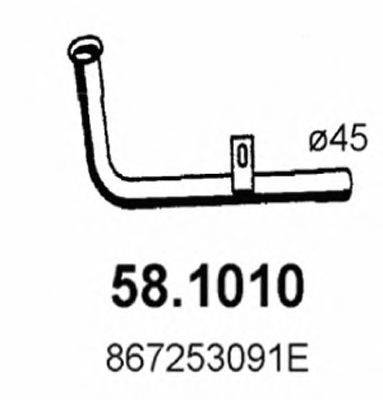 ASSO 581010 Труба вихлопного газу