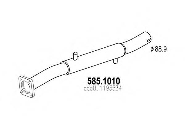 ASSO 5851010 Труба вихлопного газу