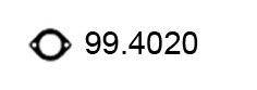 ASSO 994020 Прокладка, труба вихлопного газу