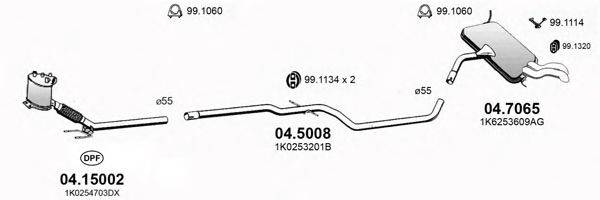 ASSO ART3174 Система випуску ОГ