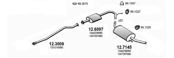 ASSO ART2809 Система випуску ОГ