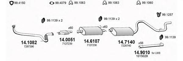 ASSO ART2880 Система випуску ОГ