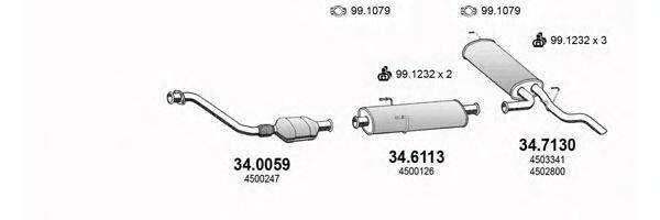 ASSO ART3034 Система випуску ОГ