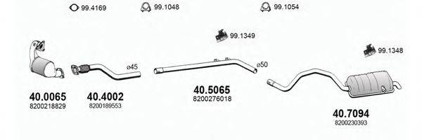 ASSO ART3003 Система випуску ОГ