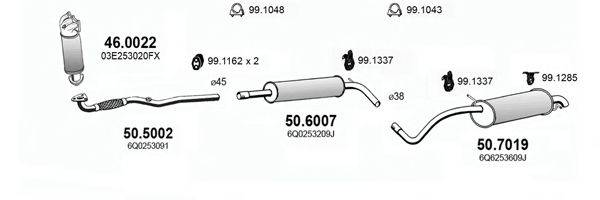 ASSO ART2914 Система випуску ОГ