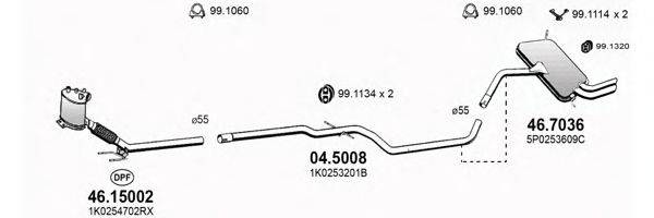 ASSO ART3621 Система випуску ОГ