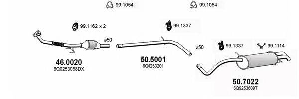 ASSO ART3635 Система випуску ОГ