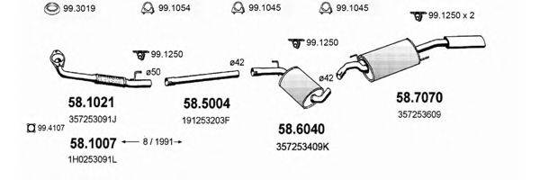 ASSO ART2545 Система випуску ОГ