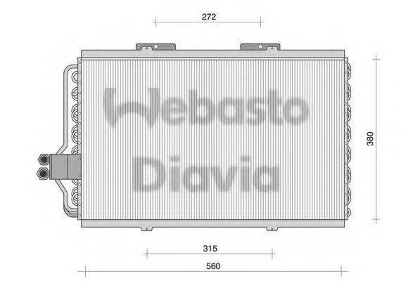 WEBASTO 82D0225062B Конденсатор, кондиціонер