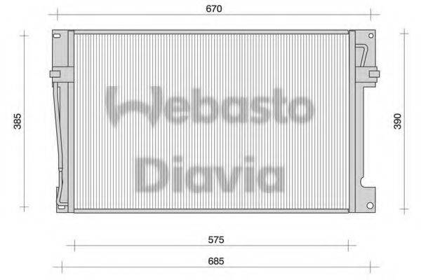 WEBASTO 82D0225078A Конденсатор, кондиціонер