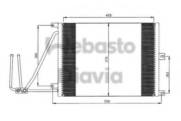 WEBASTO 82D0225105A Конденсатор, кондиціонер