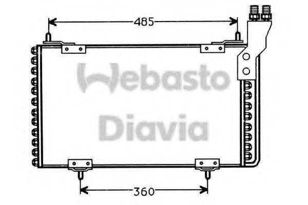 WEBASTO 82D0225158A Конденсатор, кондиціонер