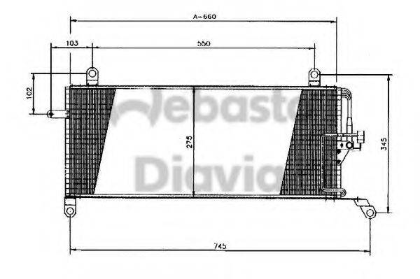 WEBASTO 82D0225161A Конденсатор, кондиціонер