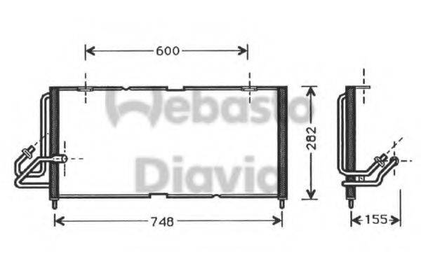 WEBASTO 82D0225242A Конденсатор, кондиціонер