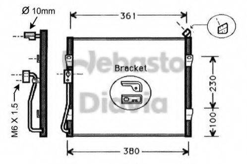 WEBASTO 82D0225366A Конденсатор, кондиціонер