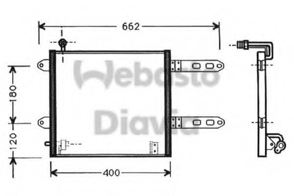 WEBASTO 82D0225372A Конденсатор, кондиціонер