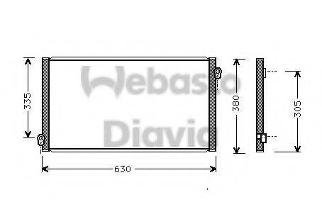 WEBASTO 82D0225497A Конденсатор, кондиціонер