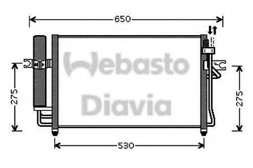 WEBASTO 82D0225560A Конденсатор, кондиціонер