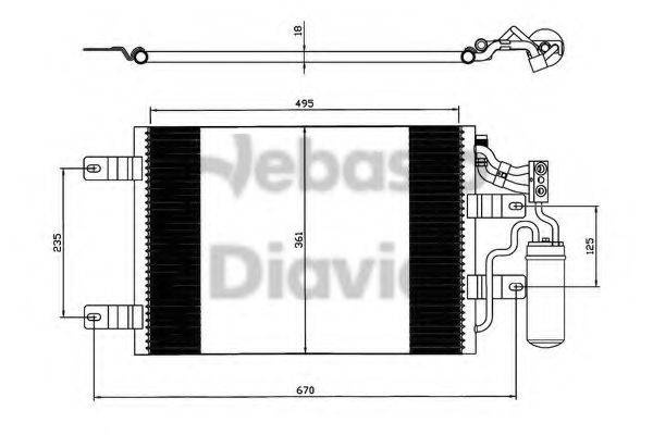 WEBASTO 82D0225567A Конденсатор, кондиціонер