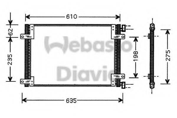 WEBASTO 82D0226108MA Конденсатор, кондиціонер