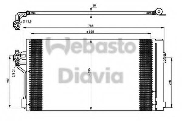 WEBASTO 82D0226179MA Конденсатор, кондиціонер