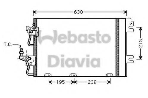 WEBASTO 82D0226198MA Конденсатор, кондиціонер